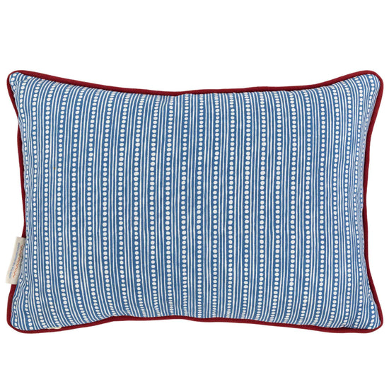 Raya Red Blue Oblong Cushion