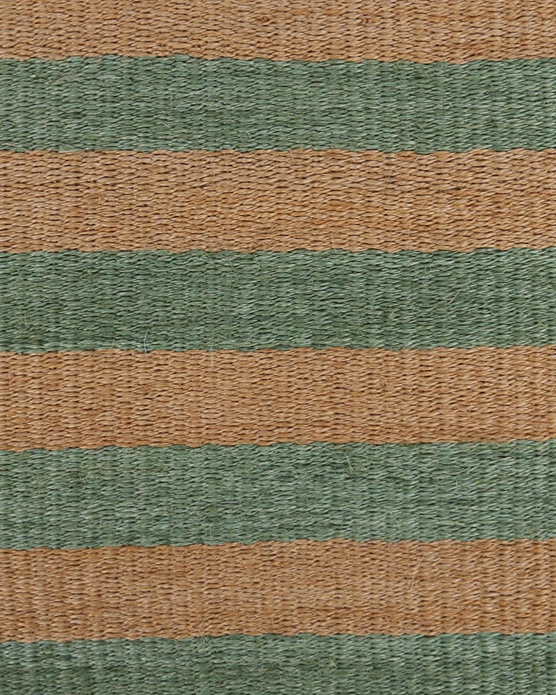 LENGO: Green & Brown Woven Sisal Doormat