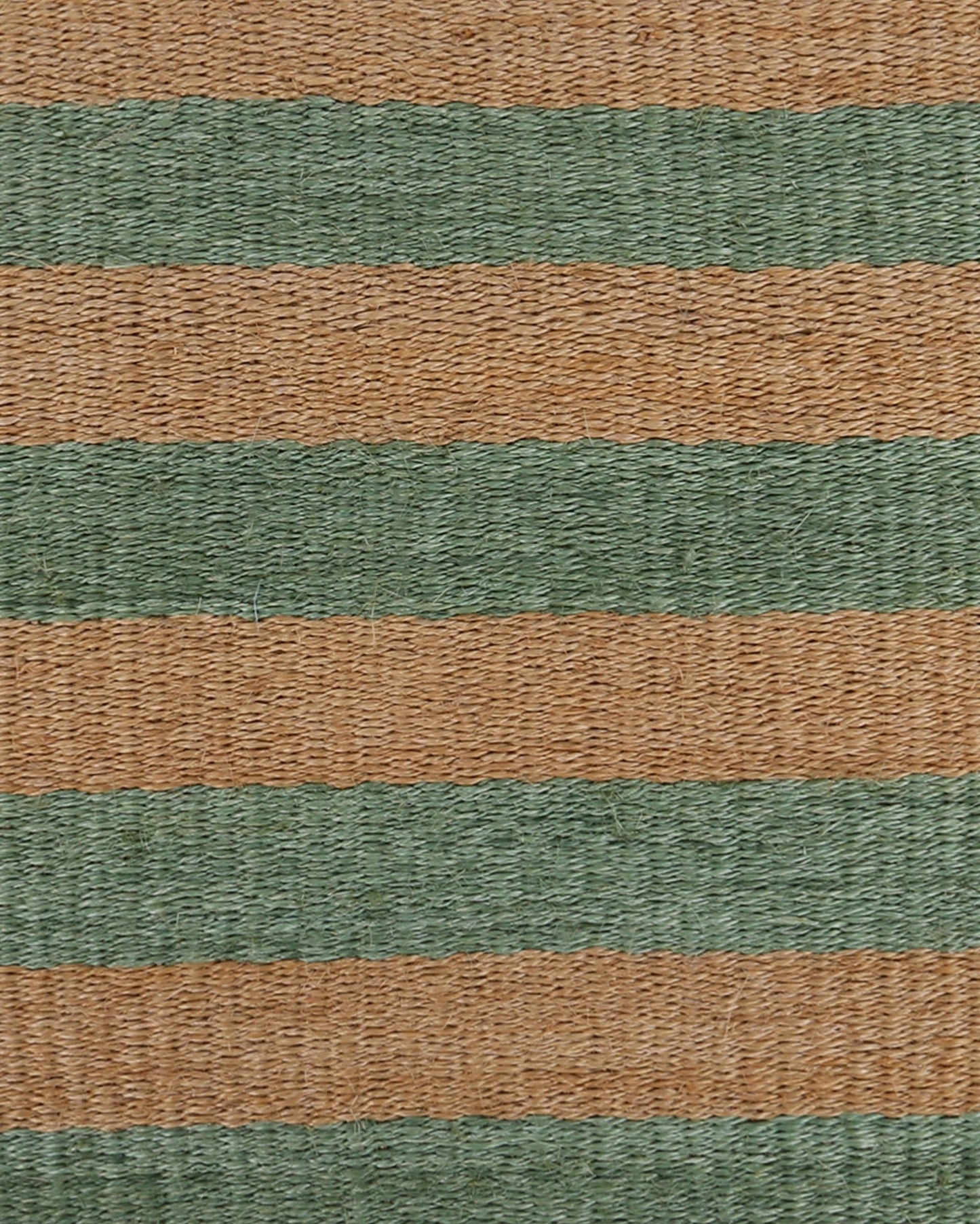 LENGO: Green & Brown Woven Sisal Doormat