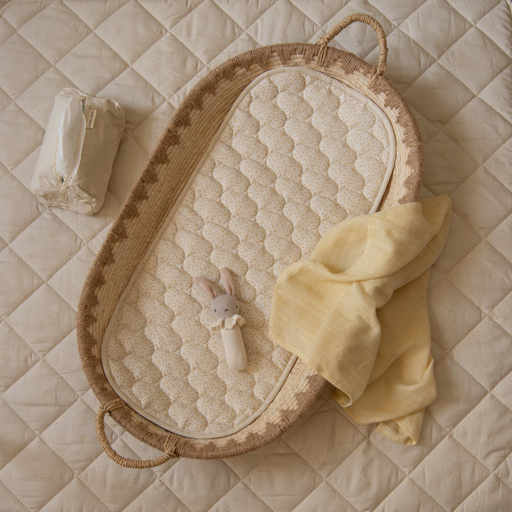Changing Basket Cotton Liner - Daisy Meadow