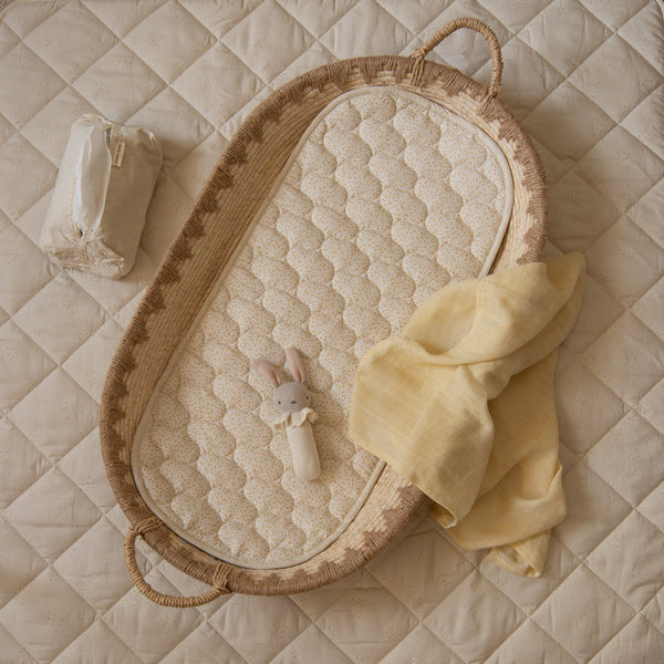 Changing Basket Cotton Liner - Daisy Meadow