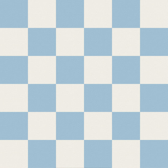 Damson Blue Checkered Drum Shade