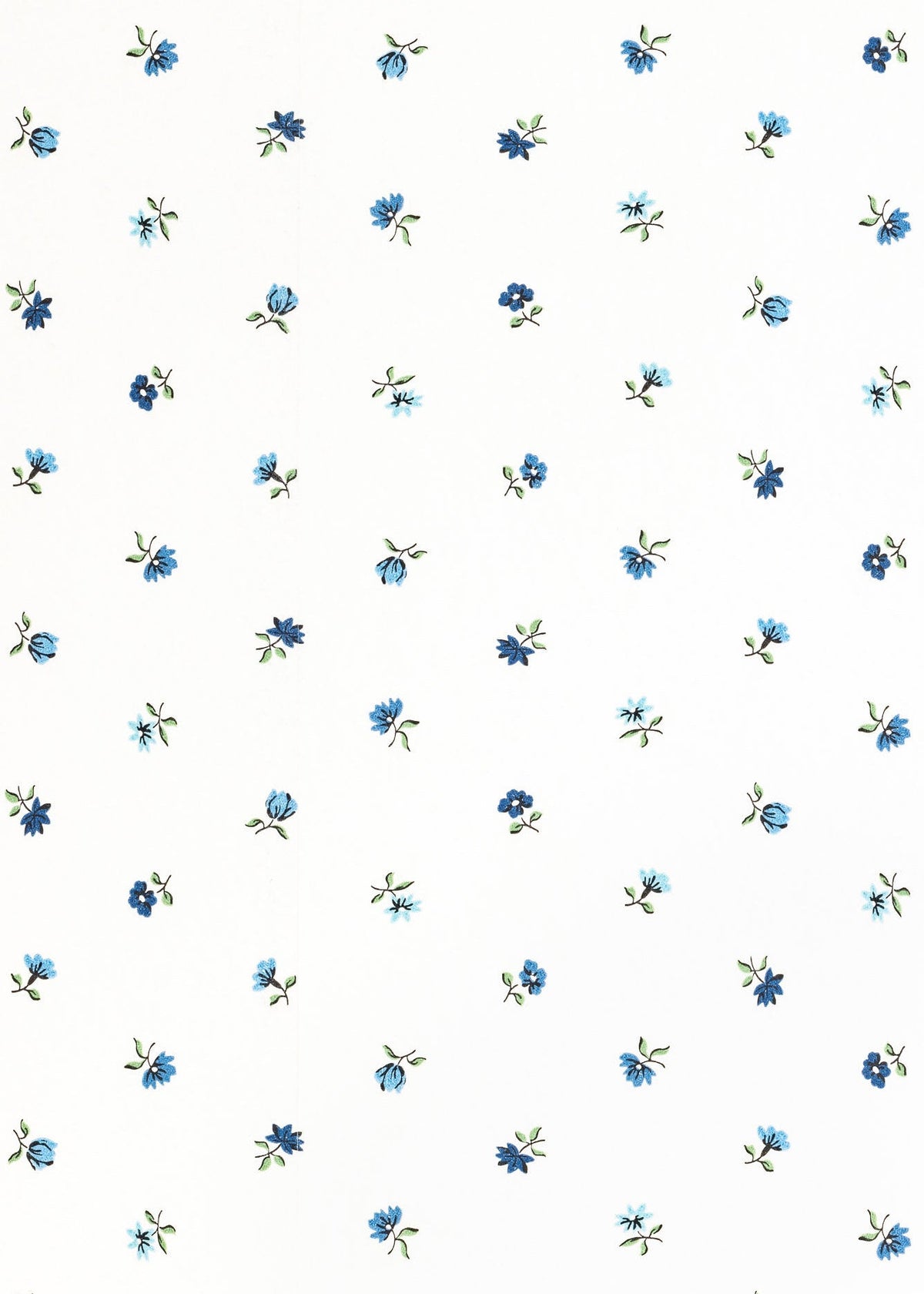 Petites Fleurs Pendant Lampshade - Delft