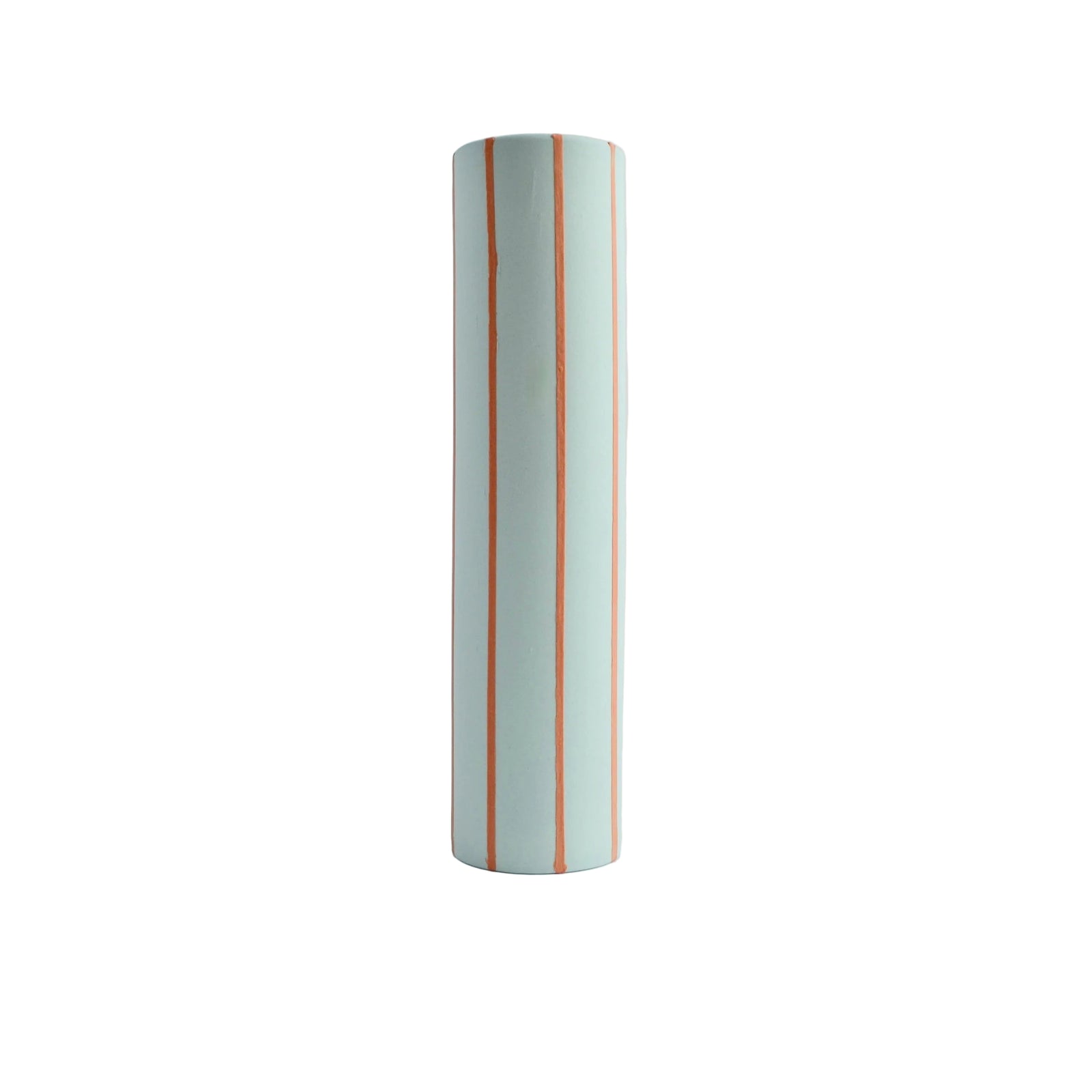 Coloured Striped Vase Ocean Blue