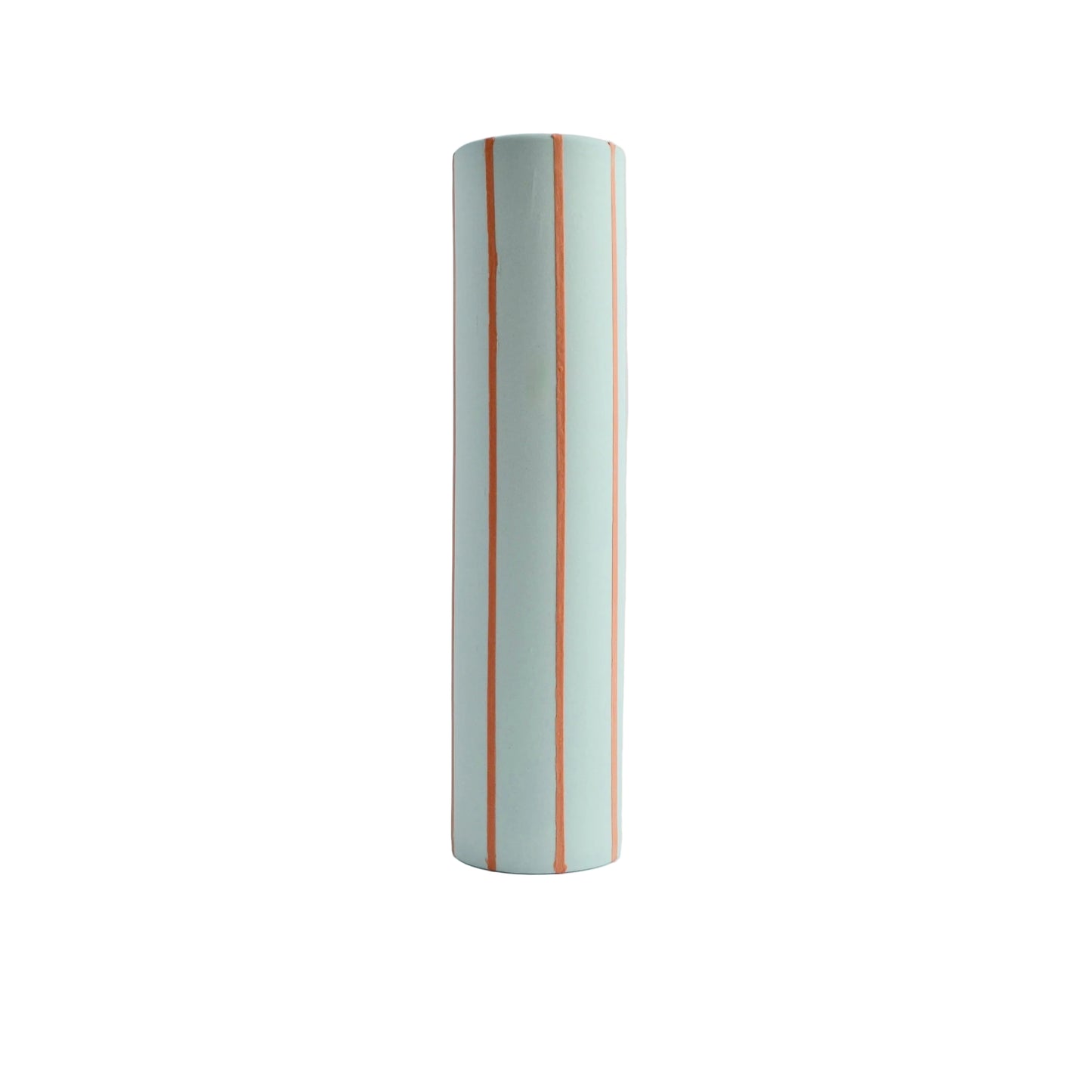 Coloured Striped Vase Ocean Blue