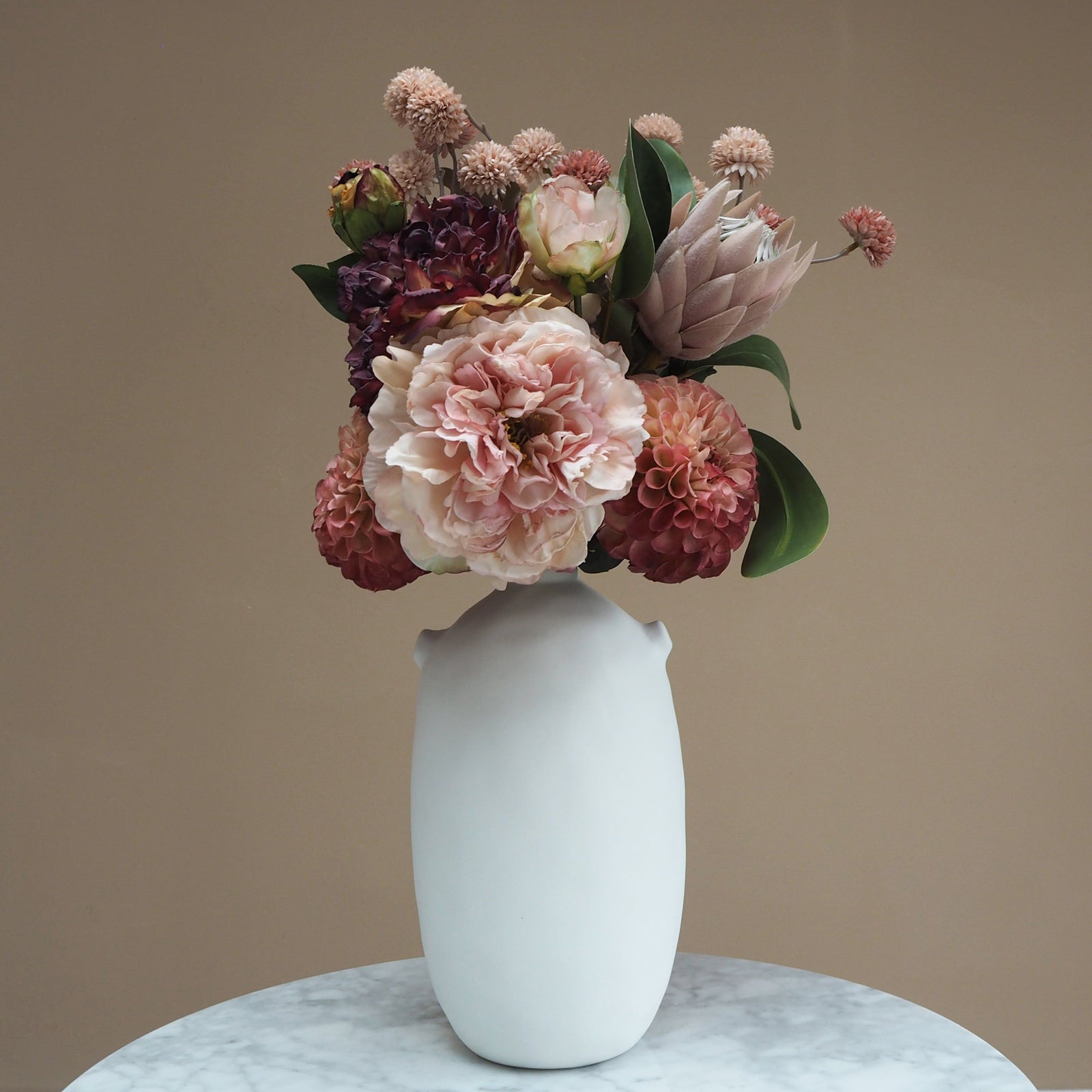 Lovisa - Faux Flower Arrangement - Pinks & Reds