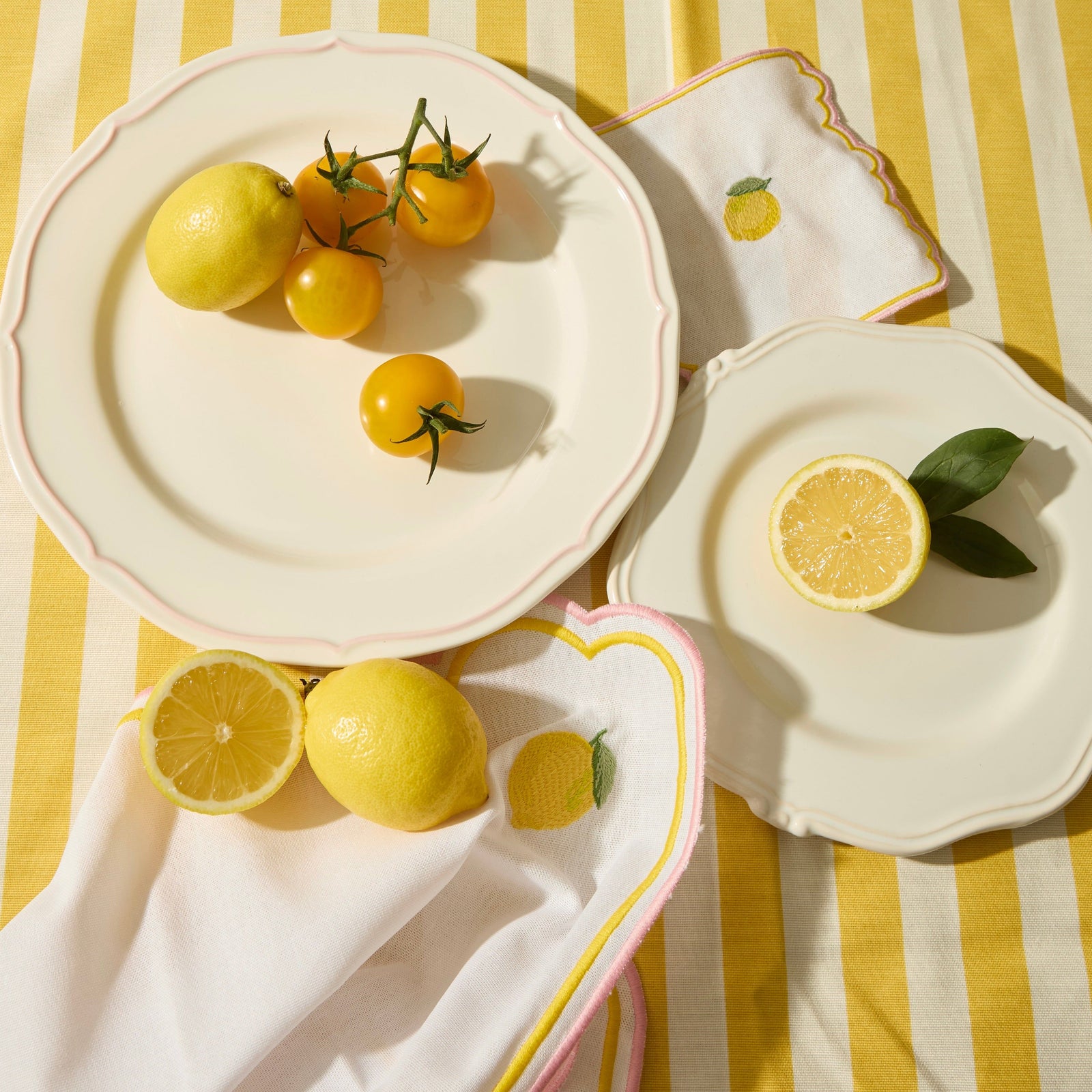 Sicilian Lemon Napkins  (Set of 4)