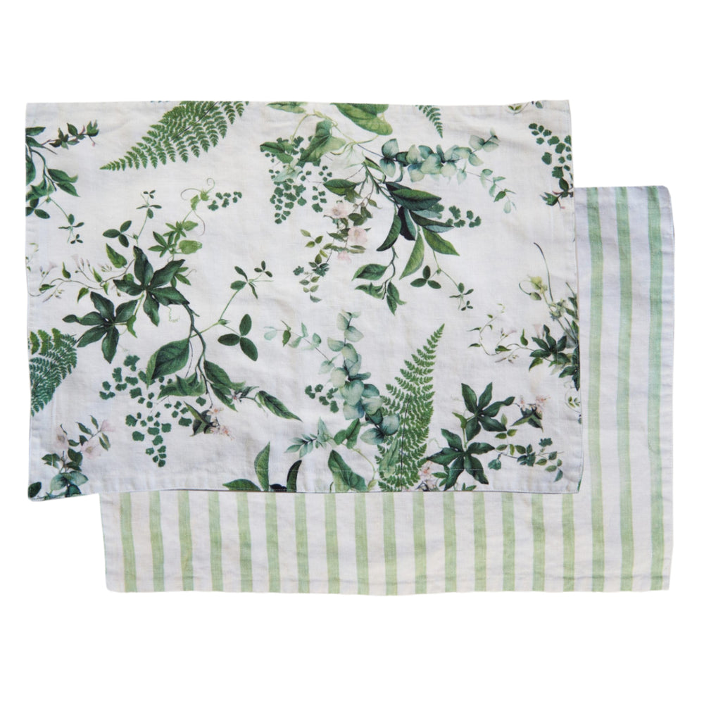 Eden Reversible Linen Placemat