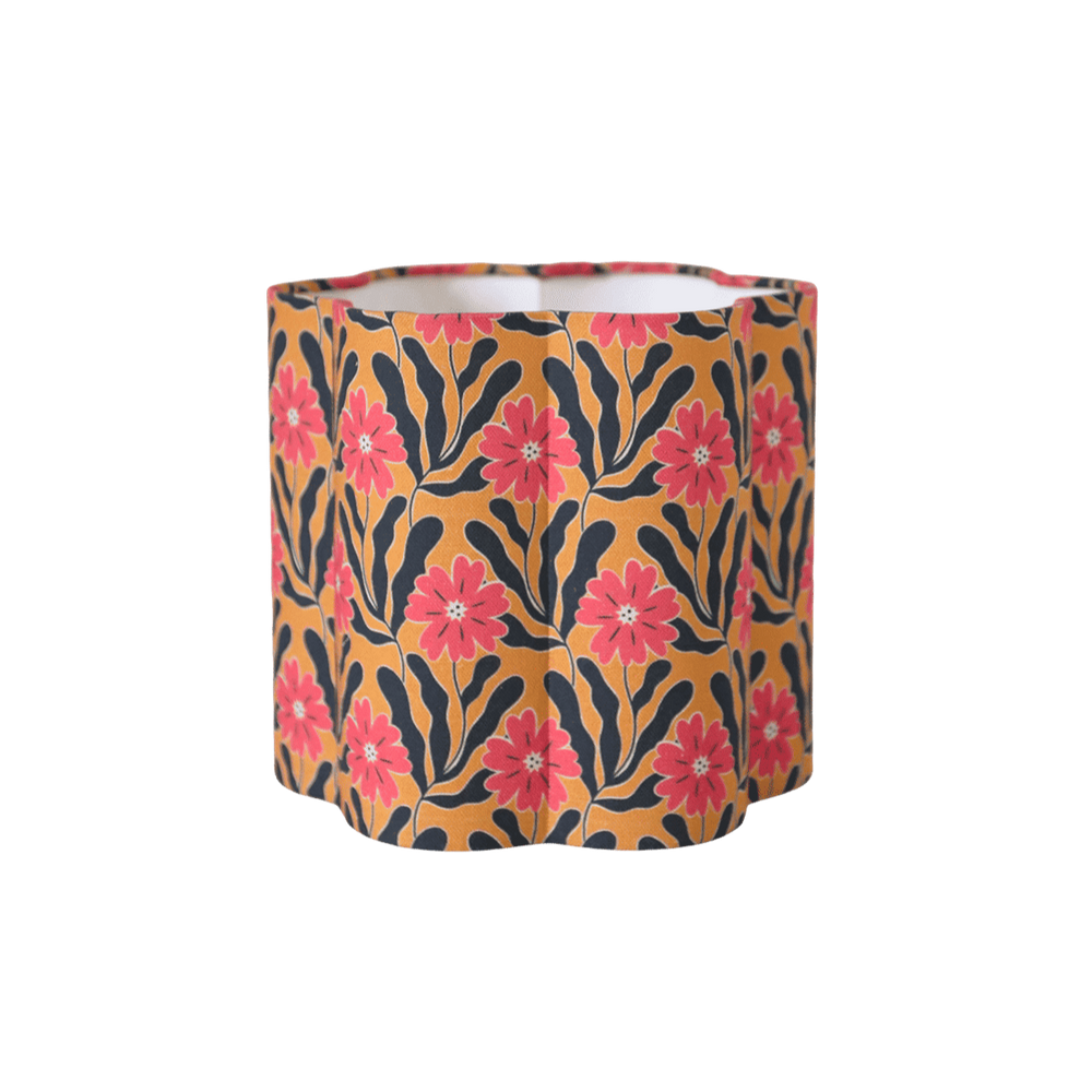 Flora Flower-Shaped Lampshade in ‘Goa Flowers’ Print