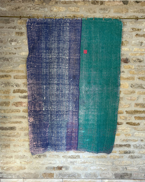 Patchwork Kantha Quilt No. 006