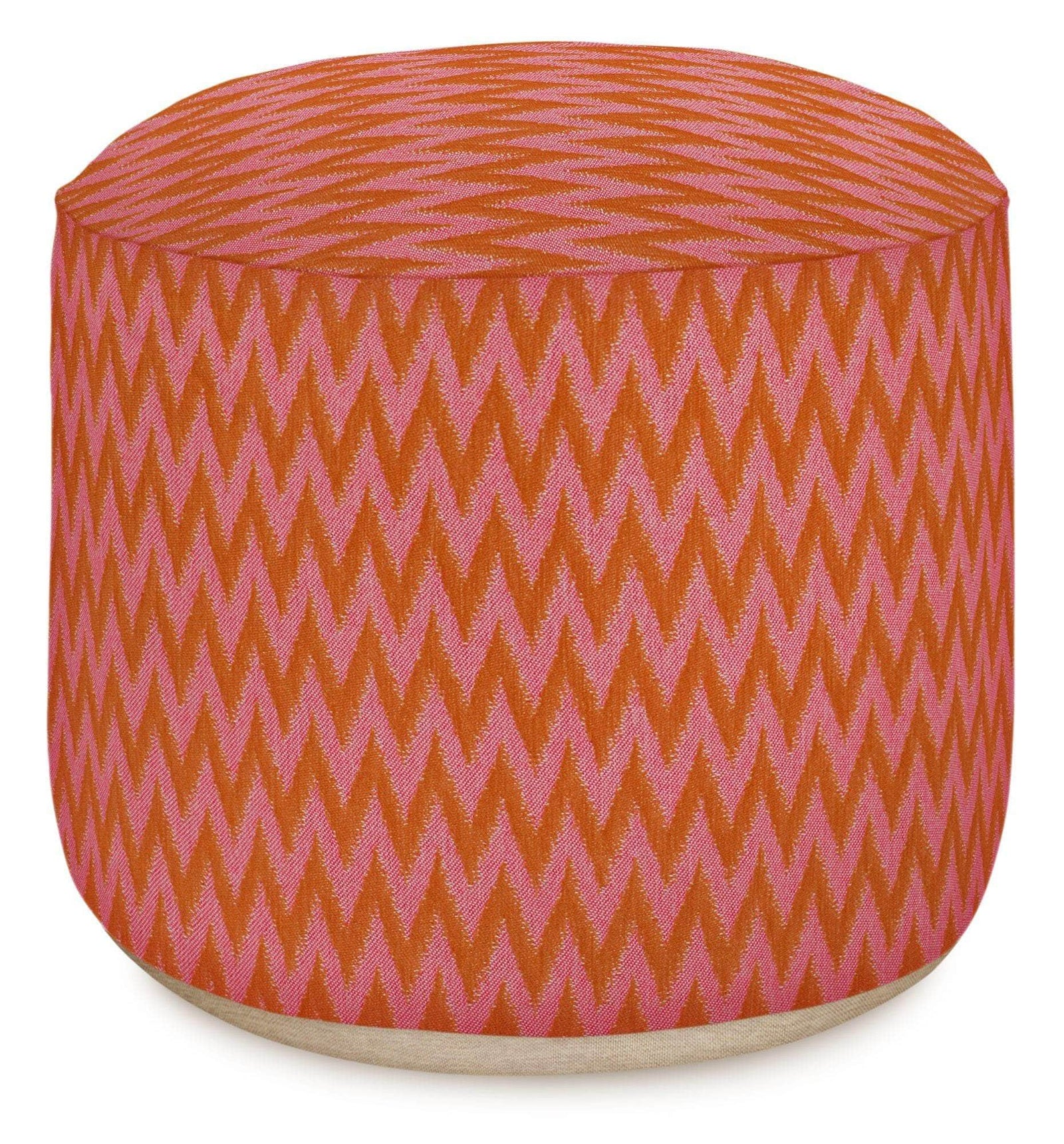 Outdoor Pouf Rosita Orange & Pink