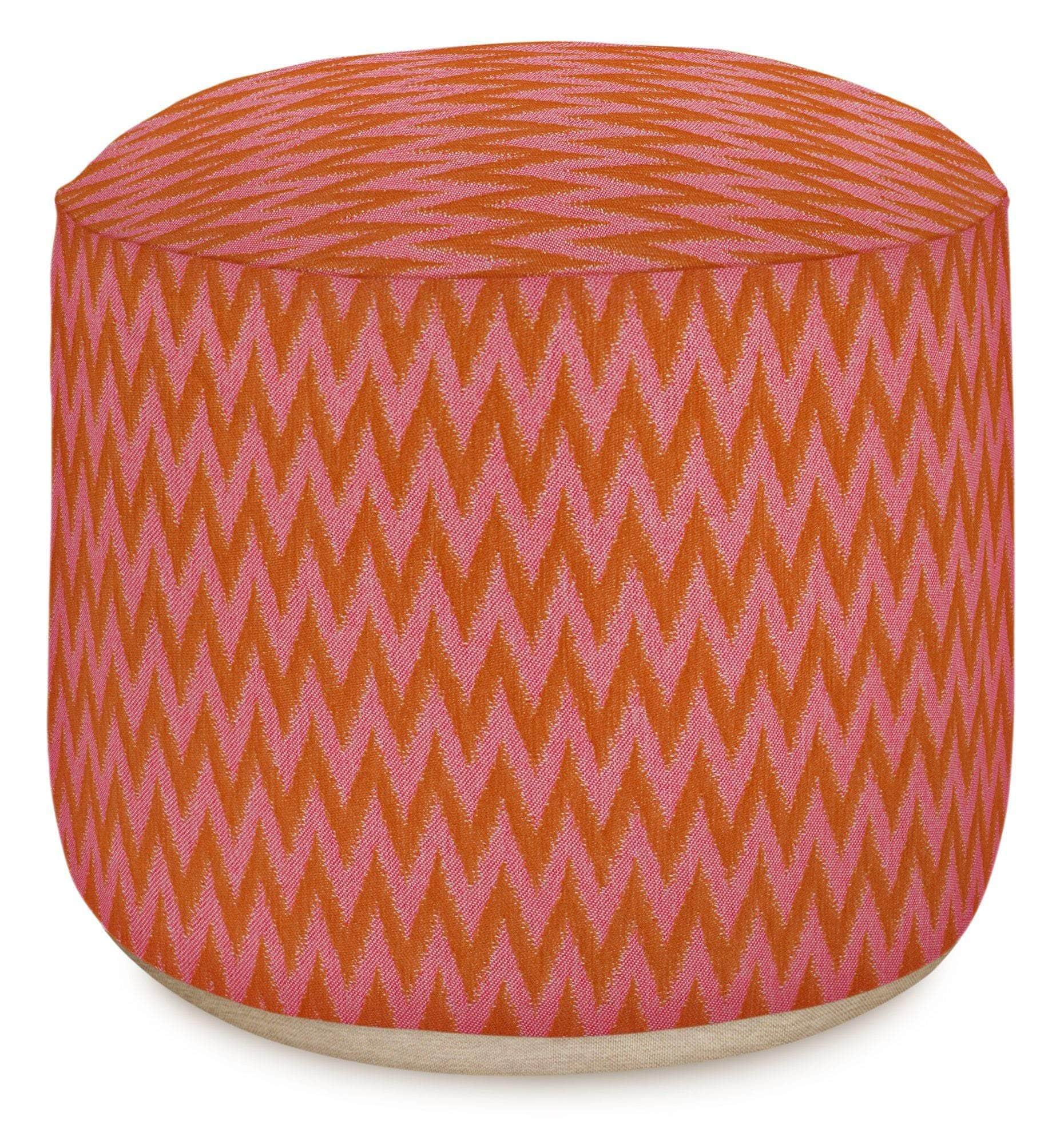 Outdoor Pouf Rosita Orange & Pink