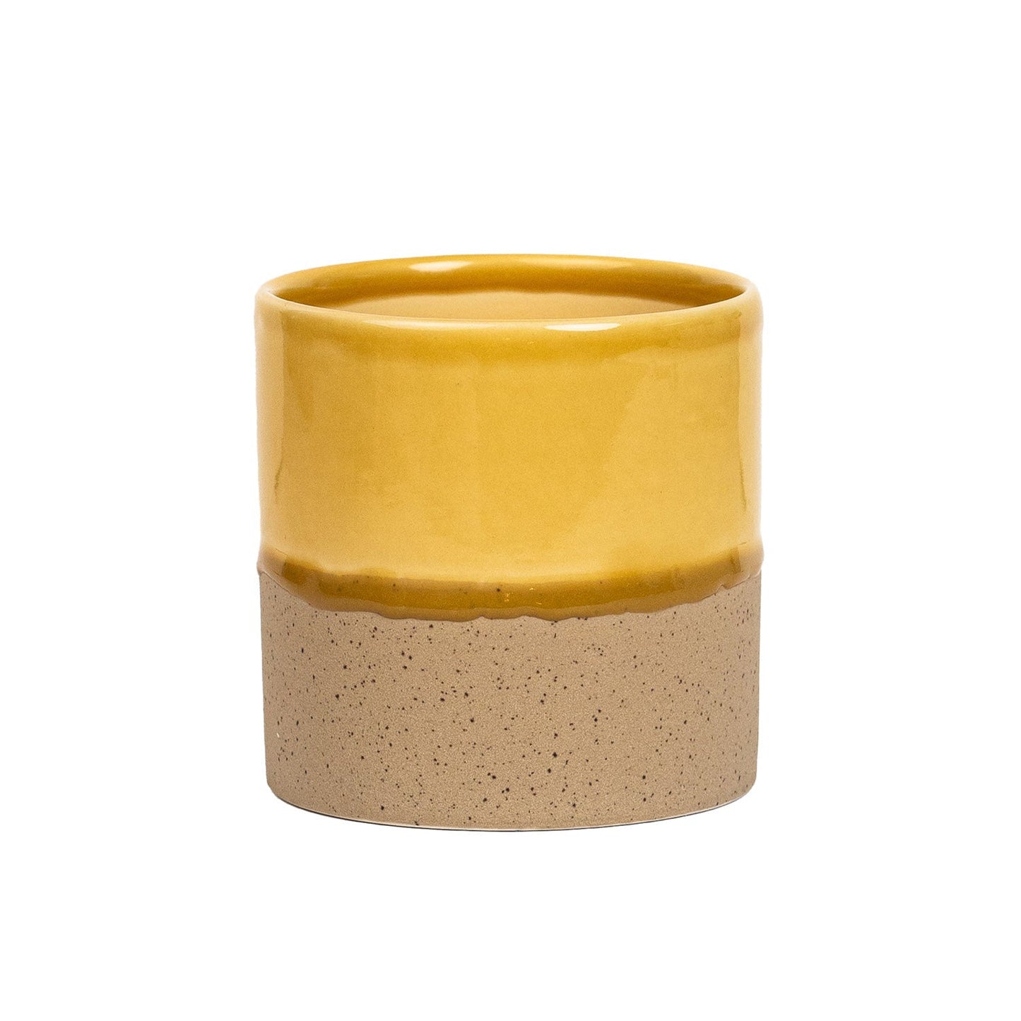 Drip Ceramic Planter Medium - Honey