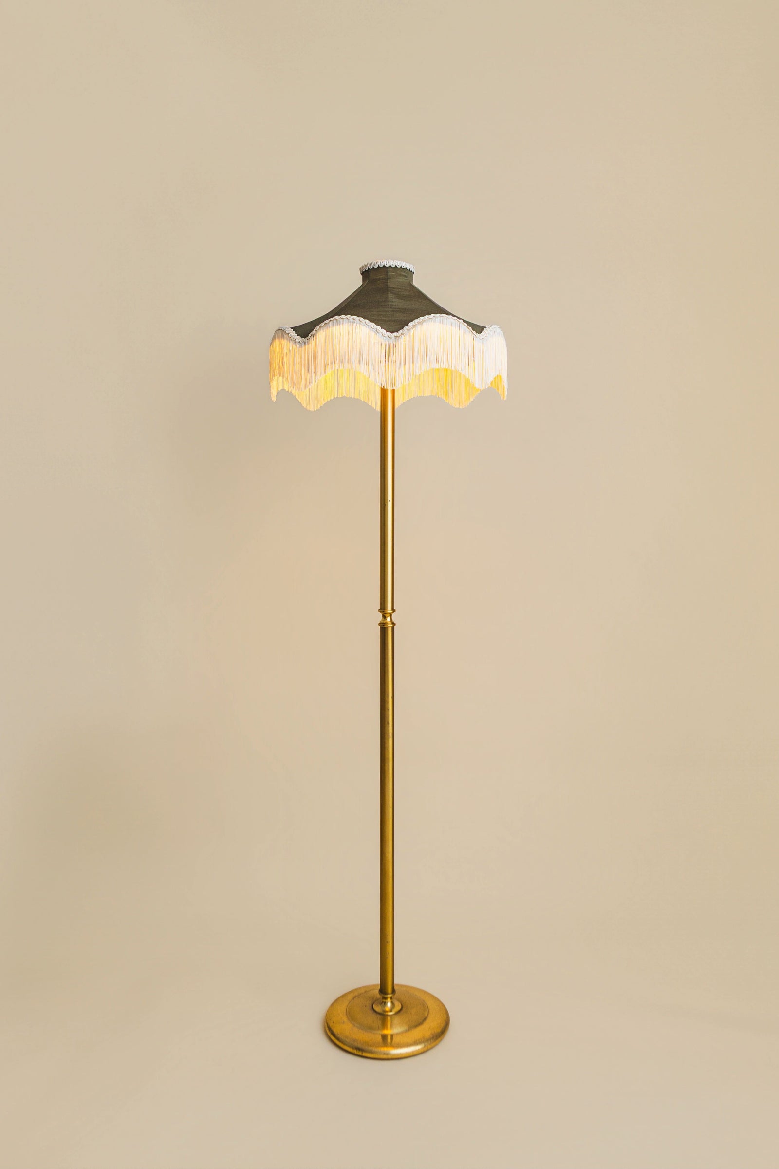 The Daisy Moiré Lampshade – Olive