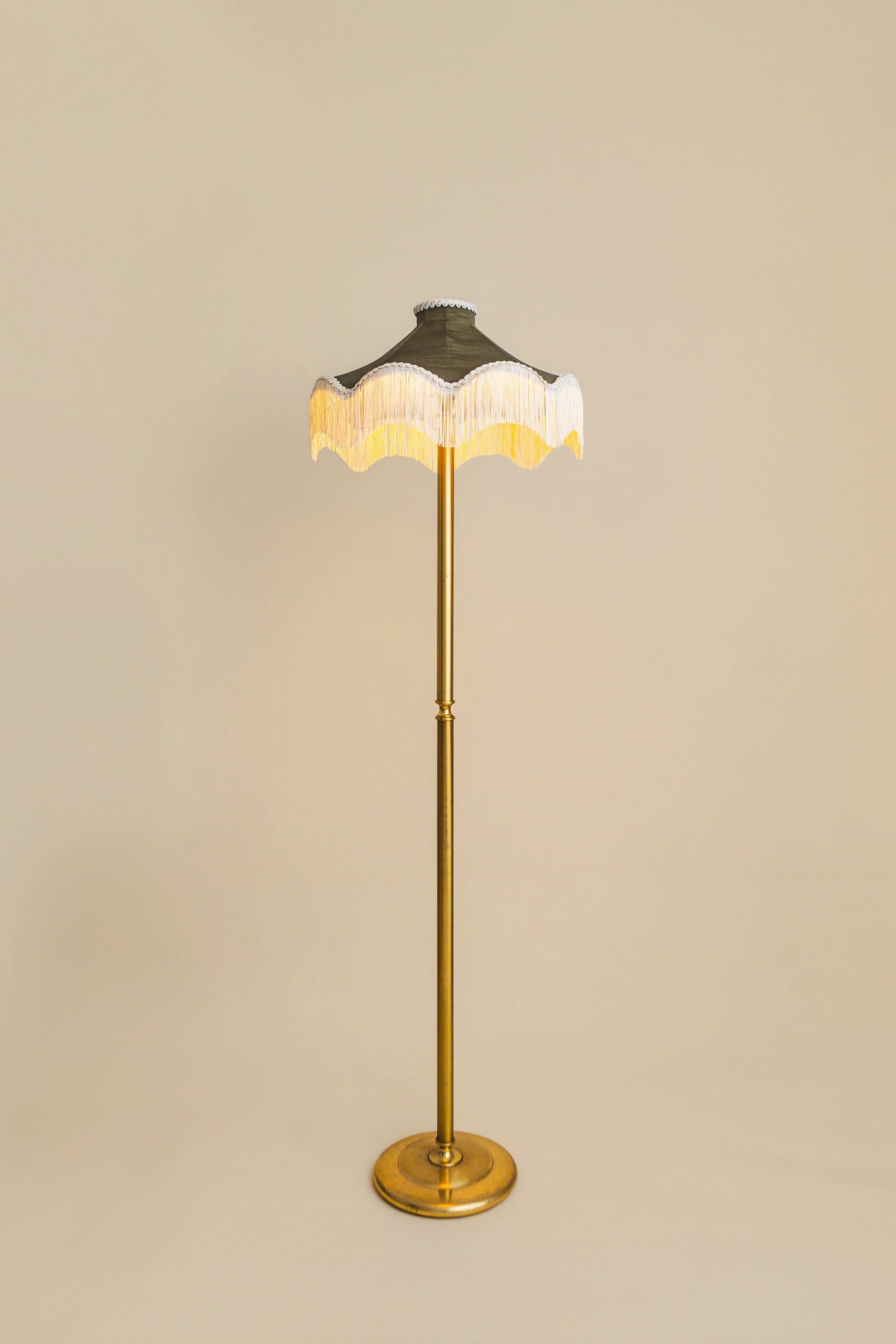 The Daisy Moiré Lampshade – Olive
