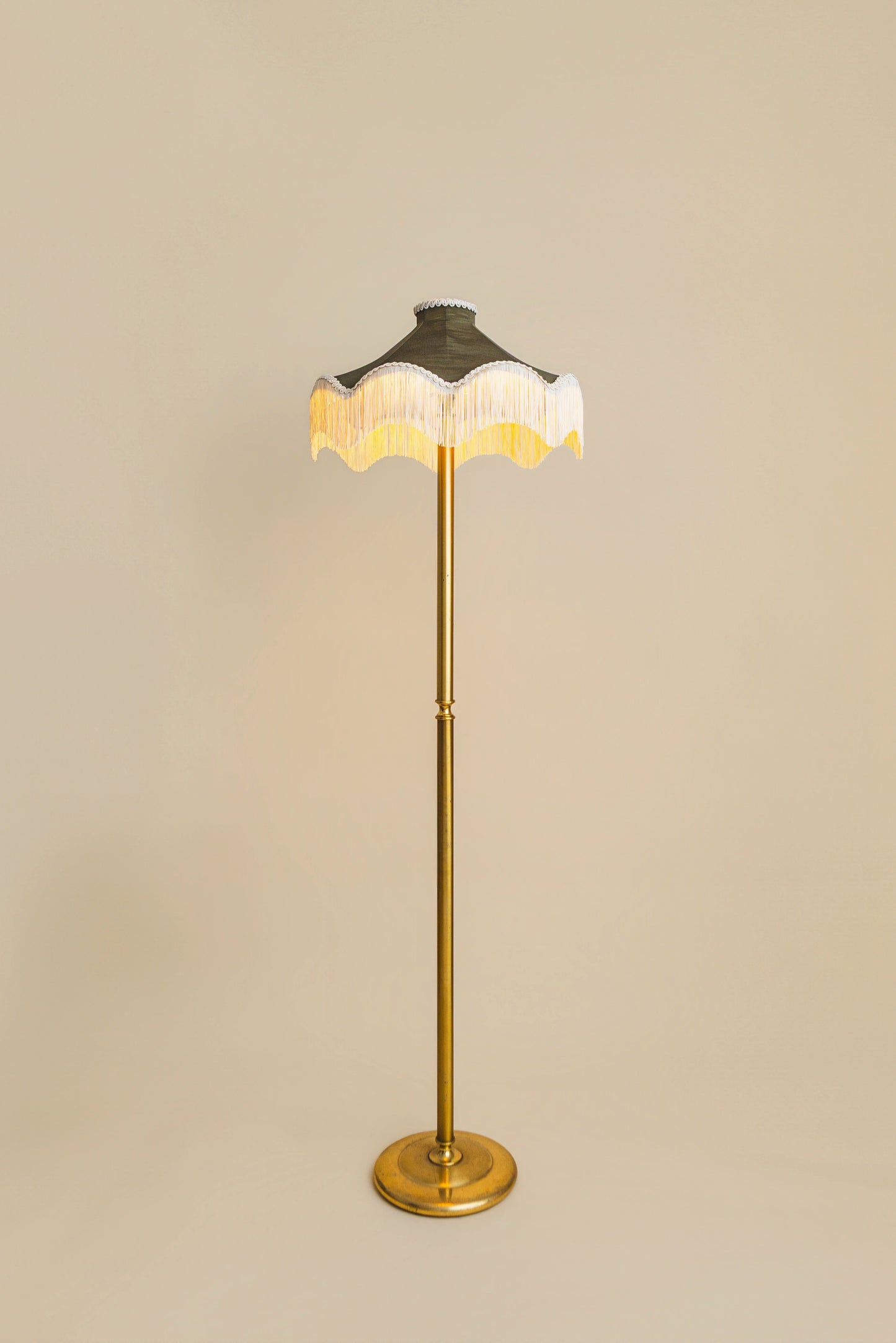 The Daisy Moiré Lampshade – Olive