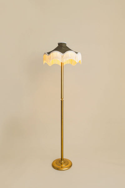 The Daisy Moiré Lampshade – Olive