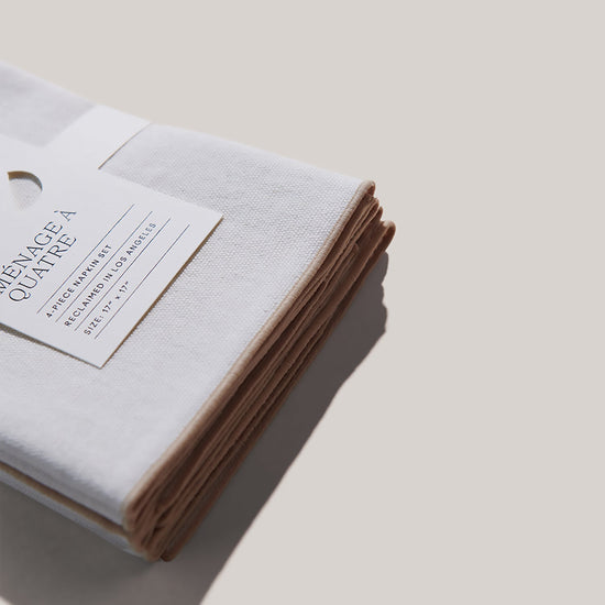 Cream Burlap Crème Napkins | Set of 4