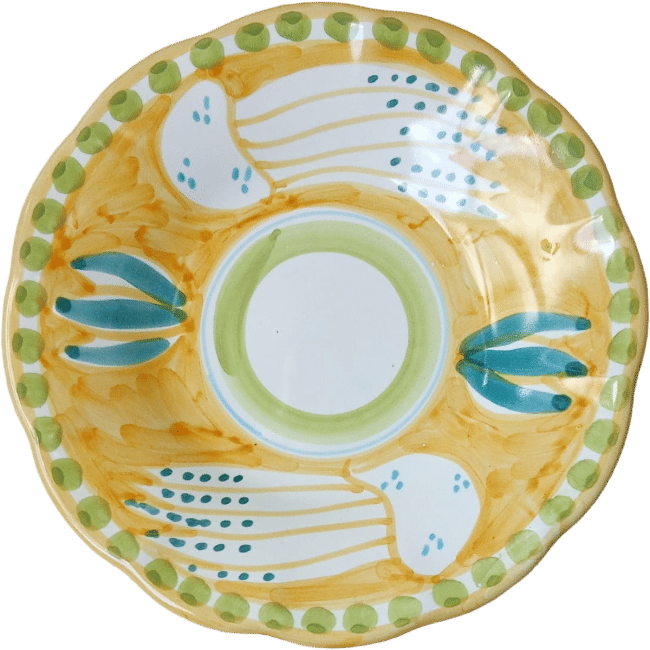 Amalfi Plate 16 cm Yellow Jellyfish