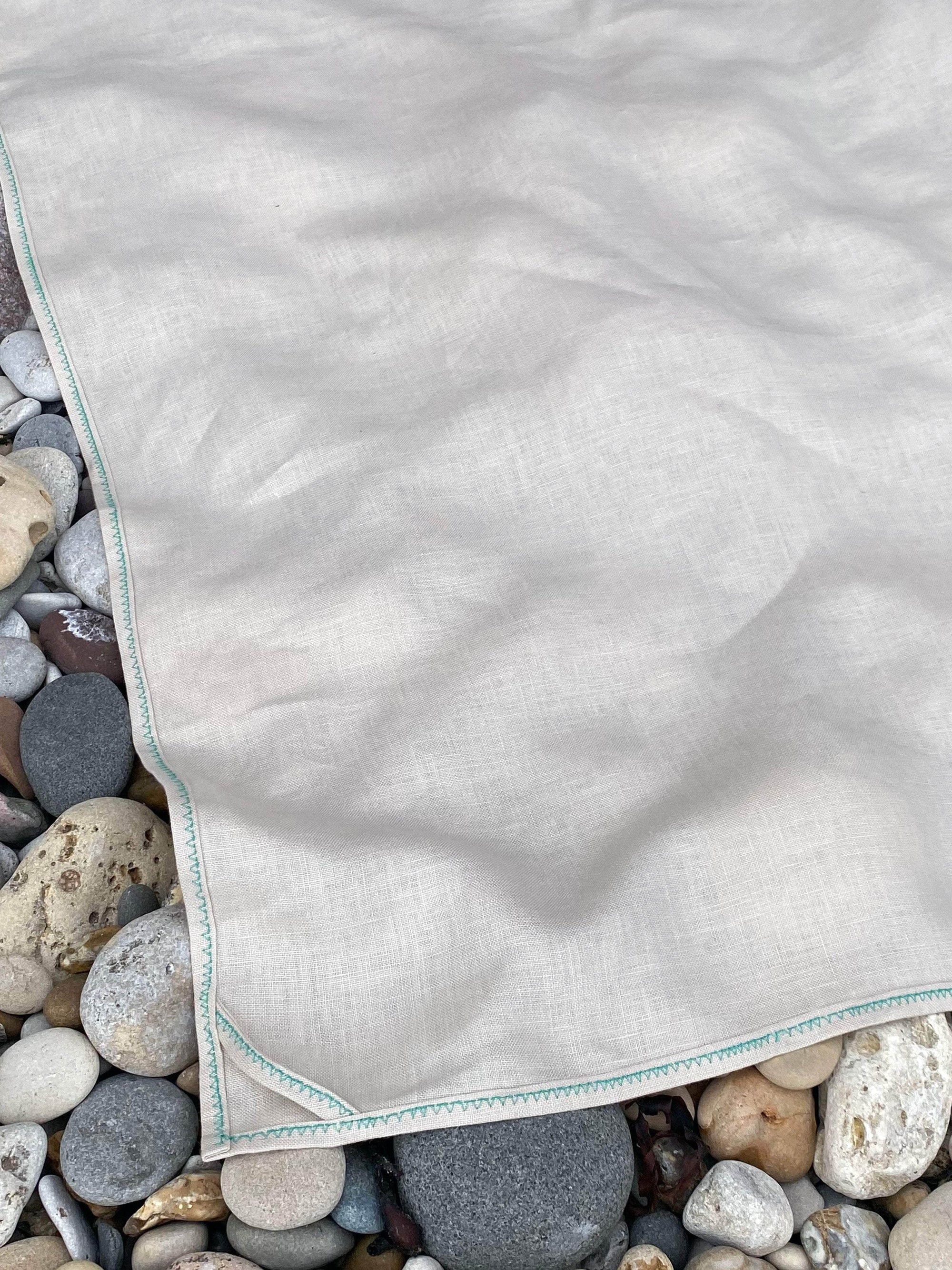 Irish Linen Large Towel - Sand