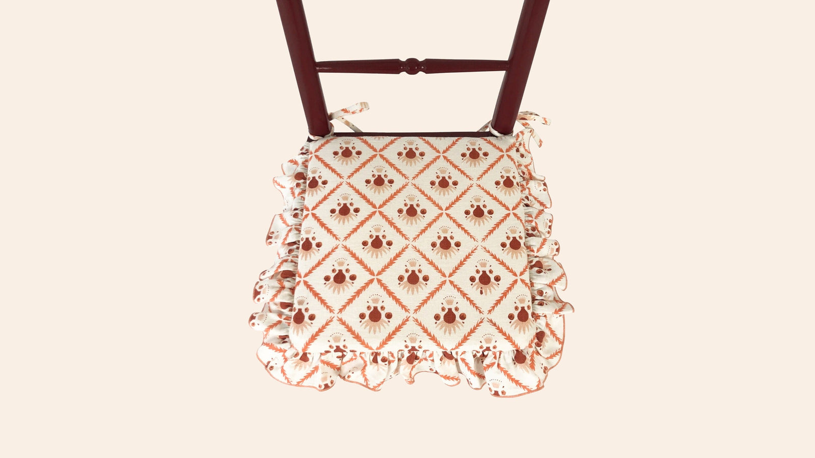 Pair of Chiara Dining Chairs, Pomegranate