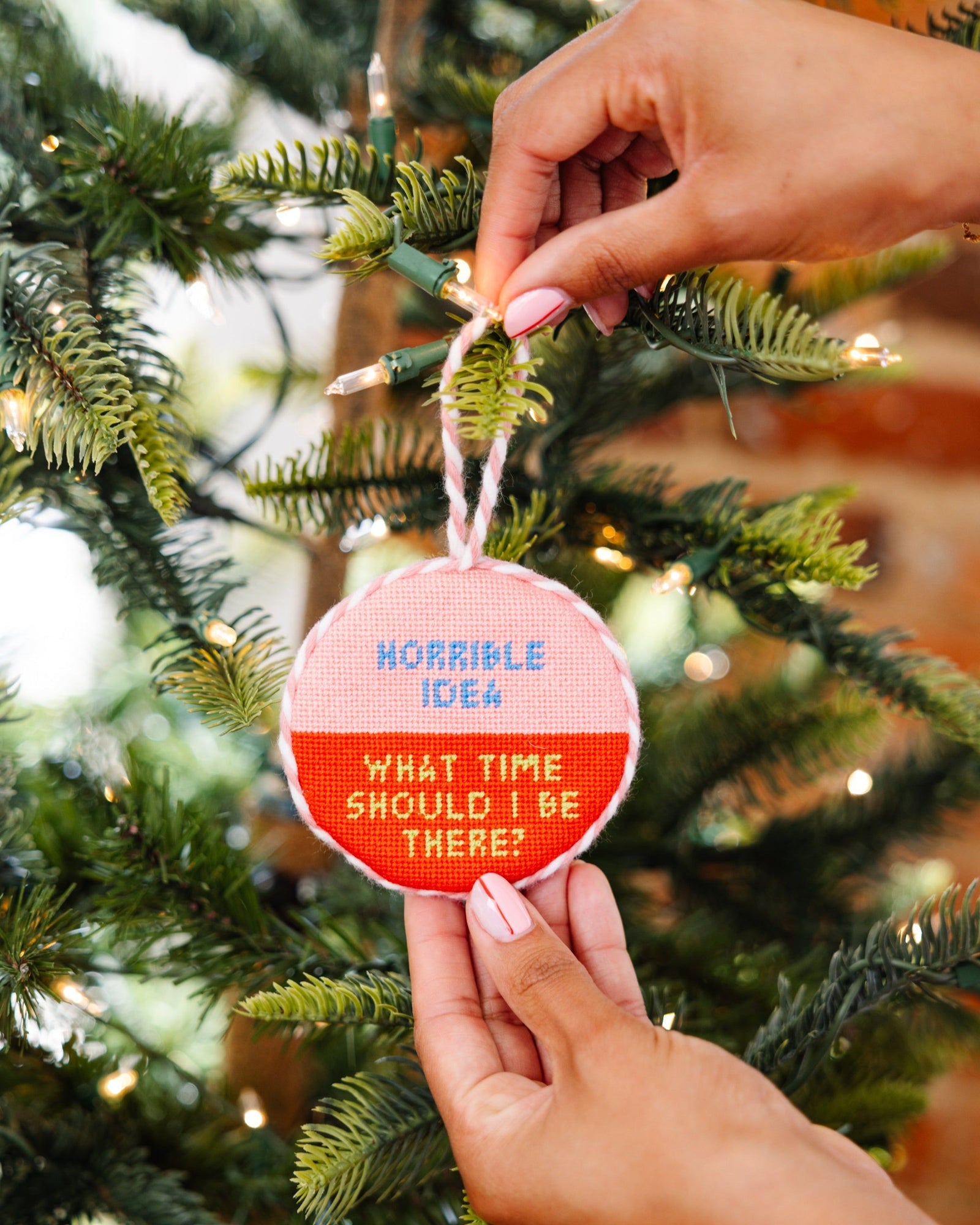 Needlepoint Ornament - Horrible Idea