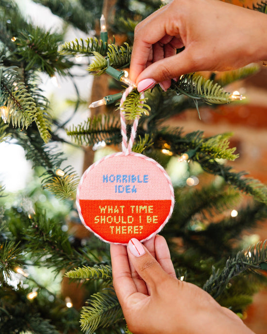 Needlepoint Ornament - Horrible Idea