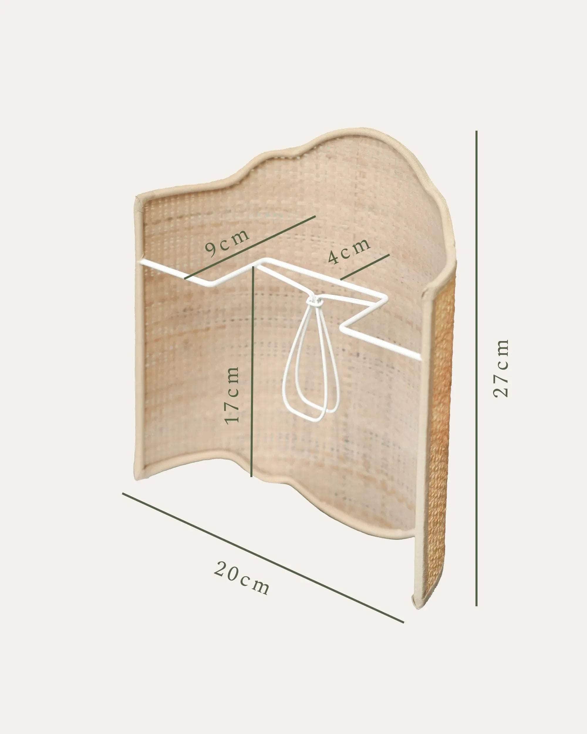 Tedate Raffia Candle Shade - Russet Red