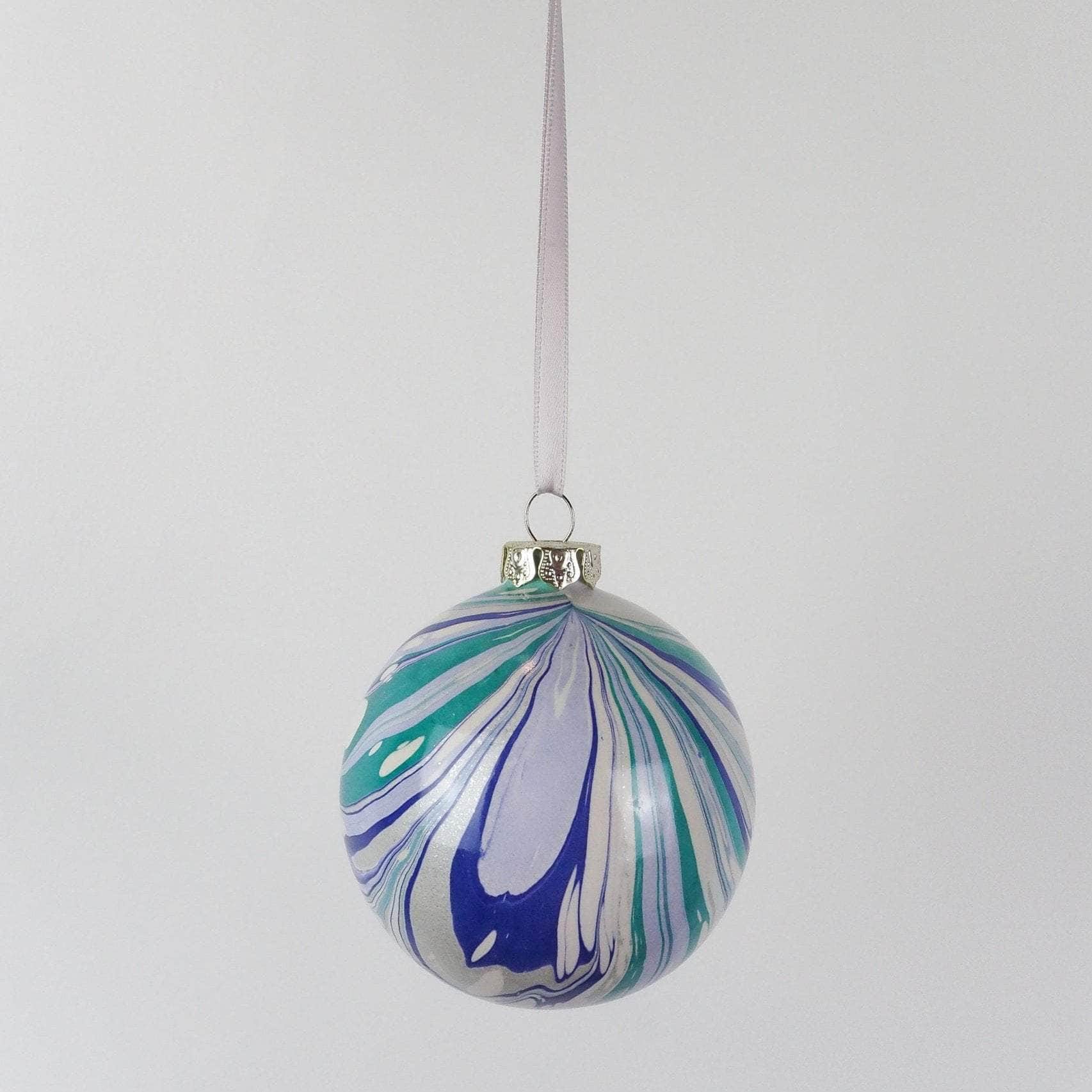 Large Glacier Marbled Bauble