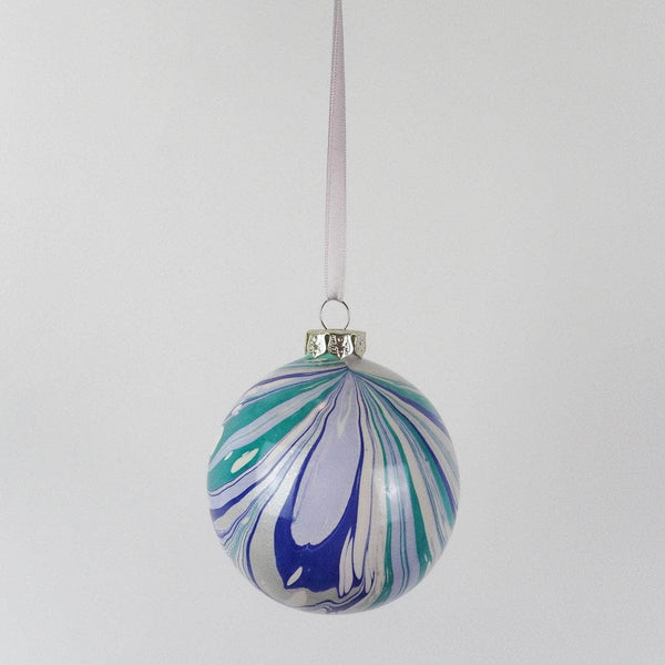 Large Glacier Marbled Bauble