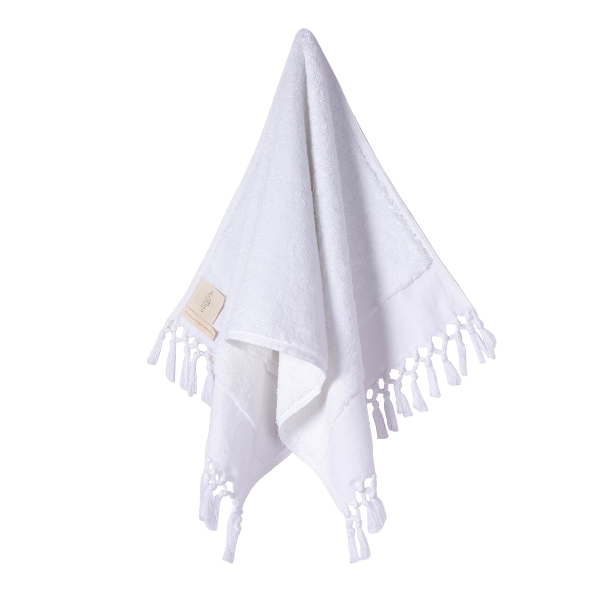 Plush & Bare Pure Cotton Hand Towel In White