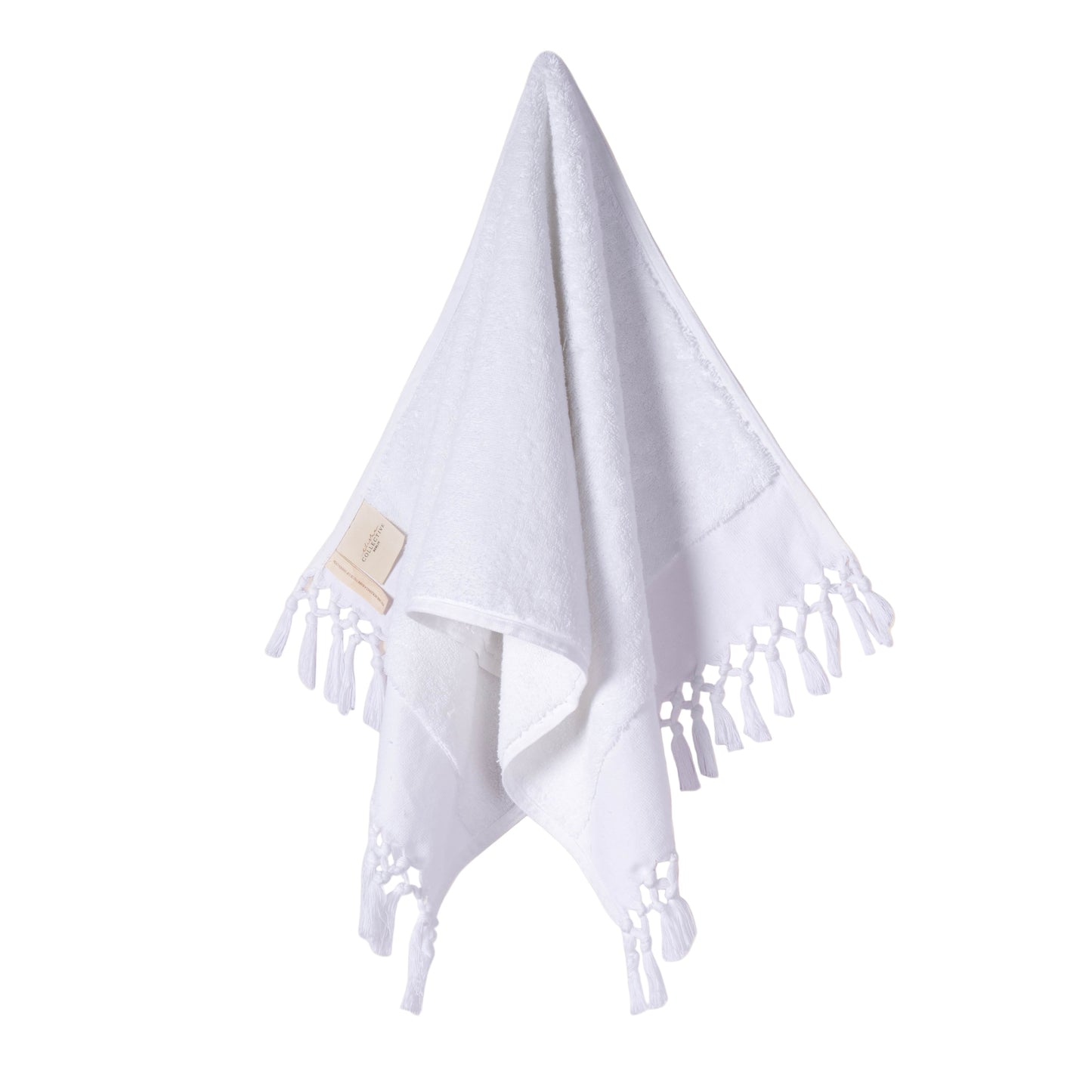 Plush & Bare Pure Cotton Hand Towel In White