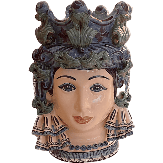 Large Sicilian Corona Woman Vase
