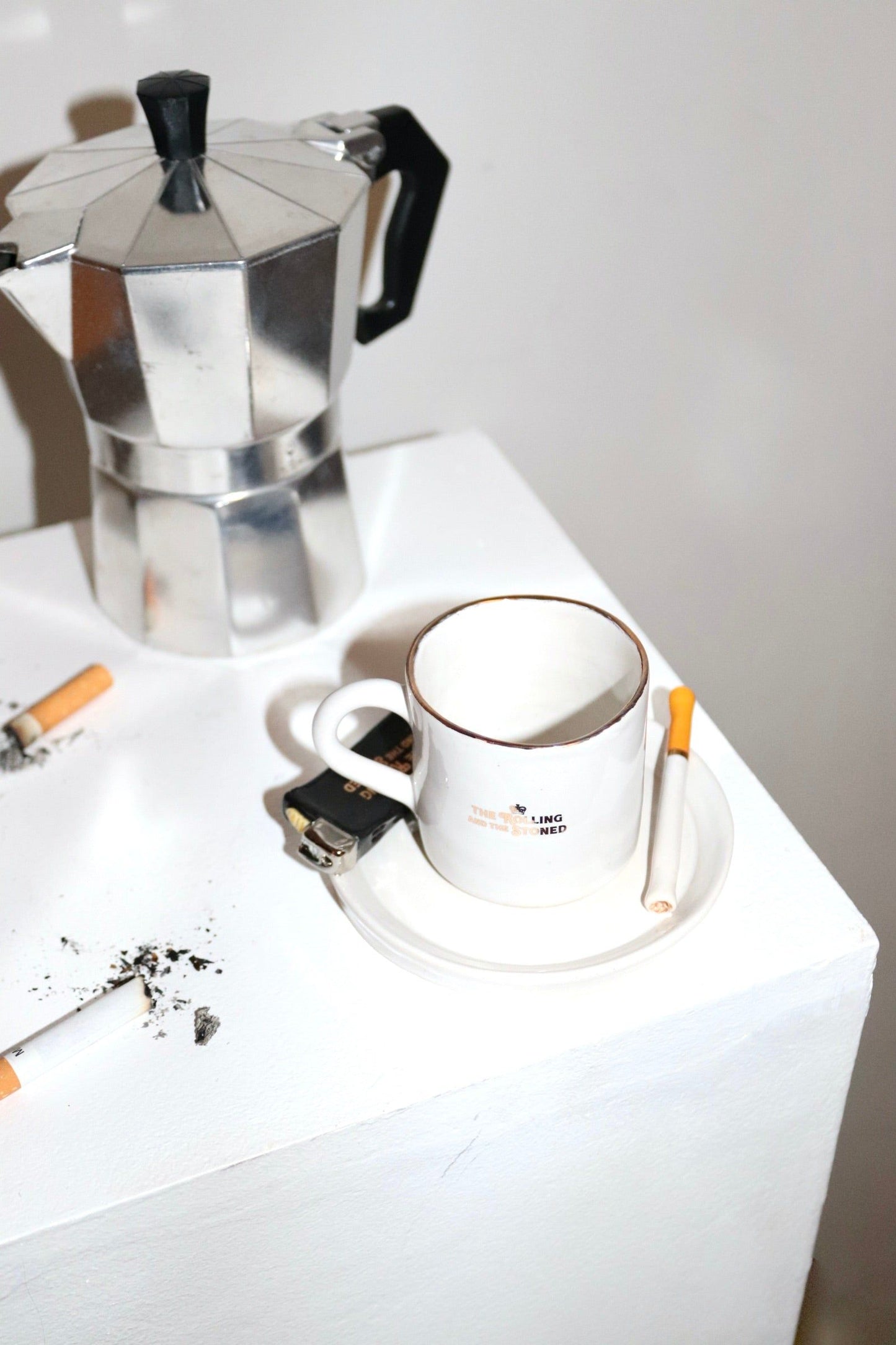 Branded Lighter Espresso Cup Saucer Set