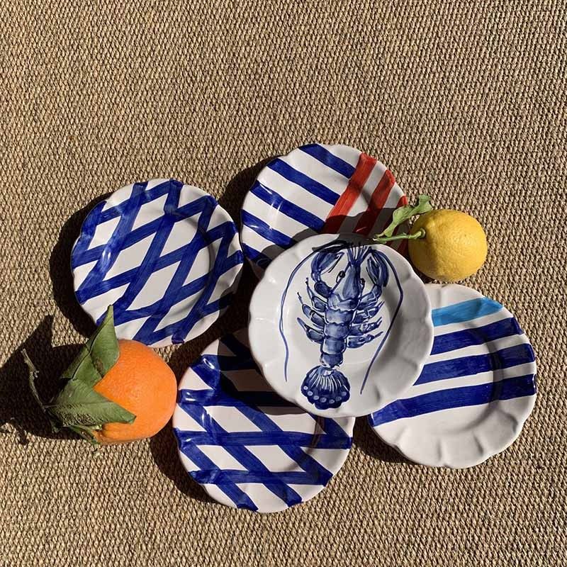 Mare Plate 20 cm Blue Lobster