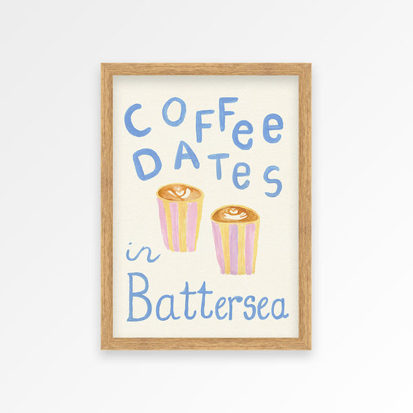 Coffee Dates Hand Painted Print - Personalise Me