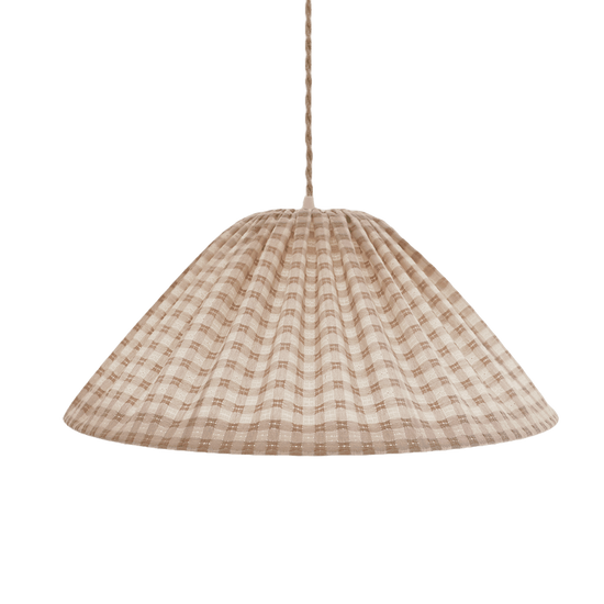 Conical Pendant Light Gingham Malala “Petits Carreaux”