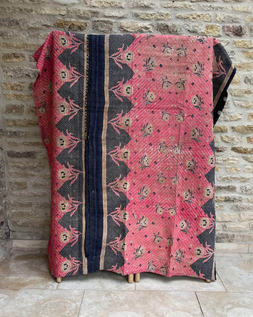 Lightweight Kantha Quilt No. 640