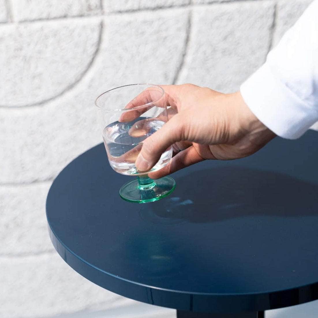 Eddie 2-Tone Wine Glass Clear/Green - Set of 2