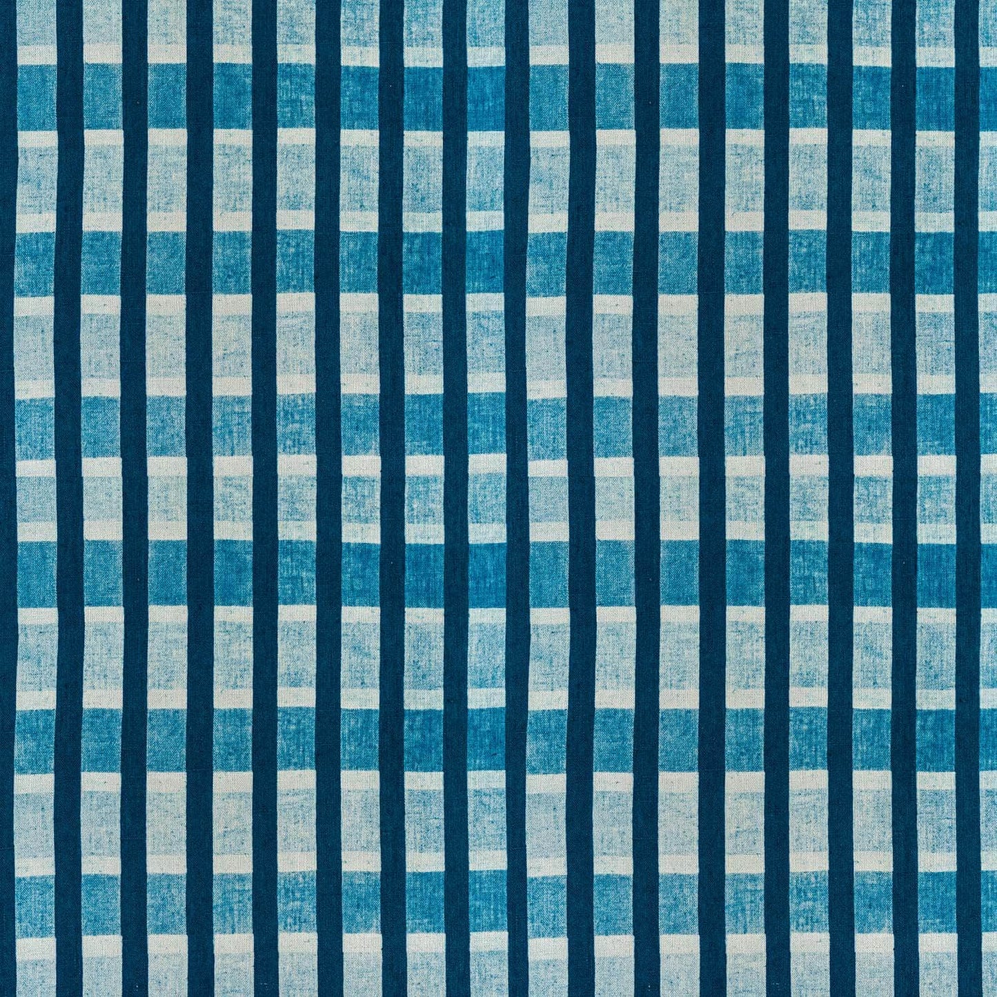 Lino Stripe Fabric (Indigo)
