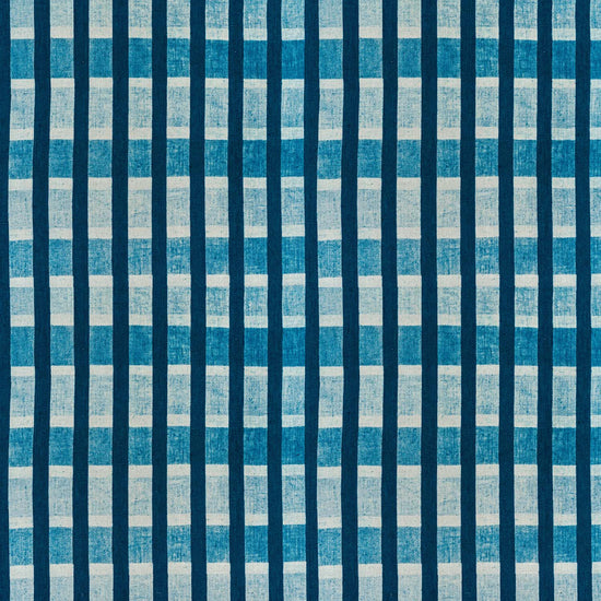 Lino Stripe Fabric (Indigo)