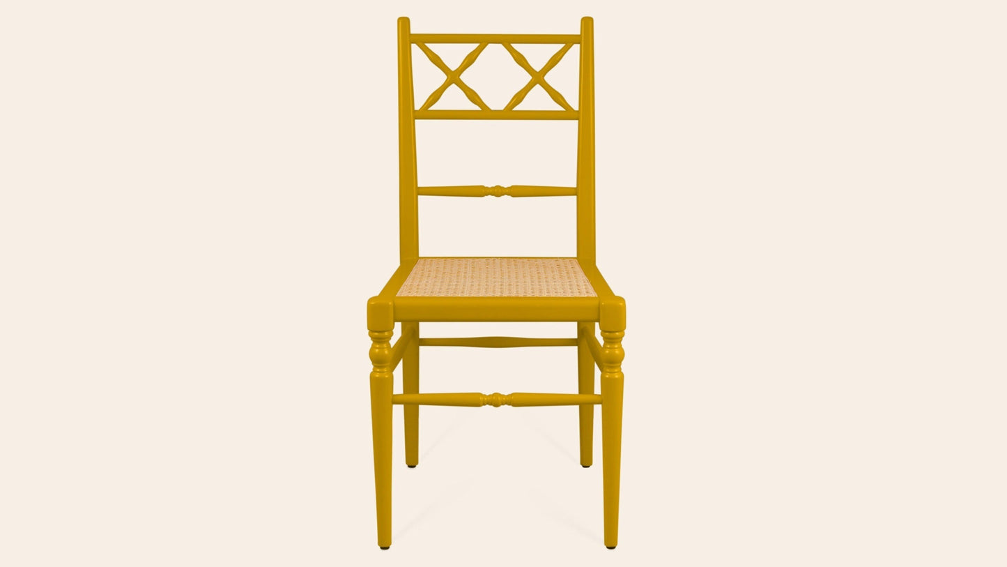 Pair of Chiara Dining Chairs, Mustard