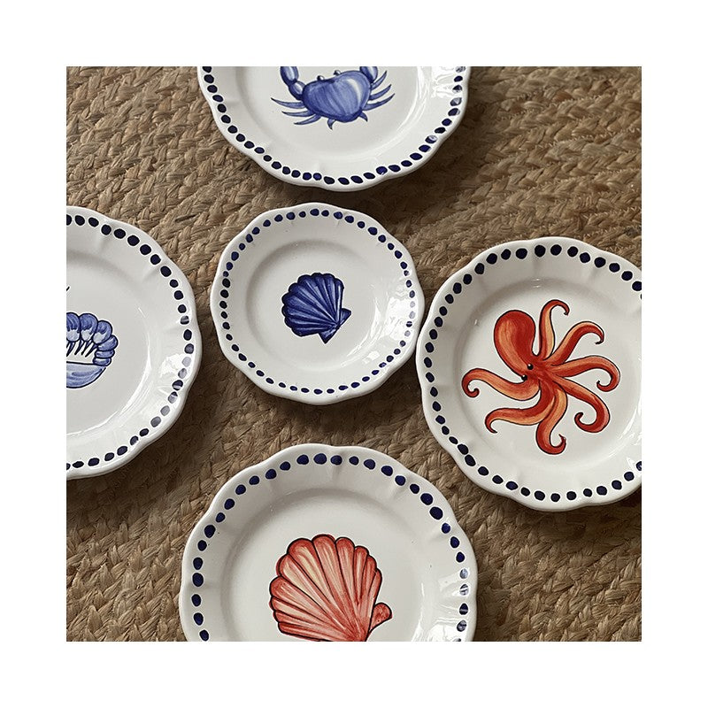 Estate Red Shell Plate 20cm