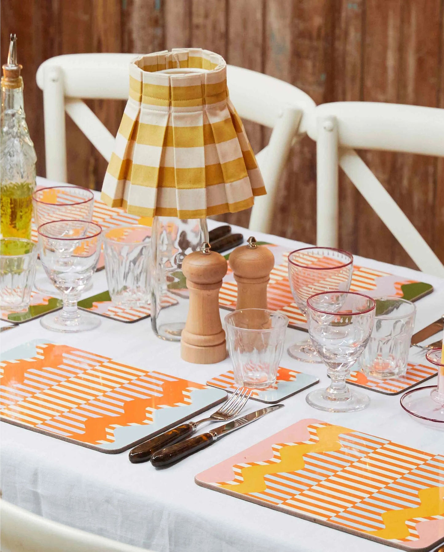 Wiggle and Stripe Coasters (Set of 6)