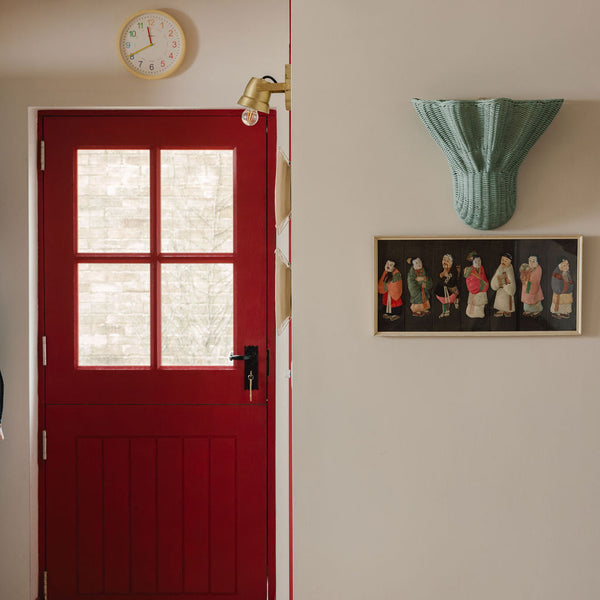 Luna Wall Light Shade, Large Red