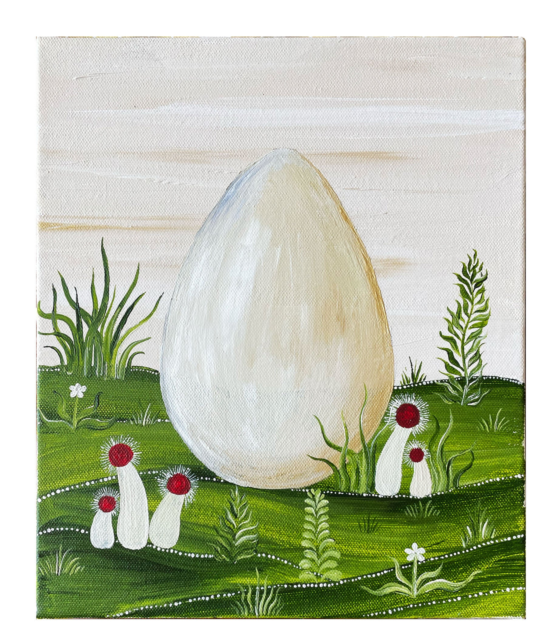 Draconian Egg Toad On Canvas Painting