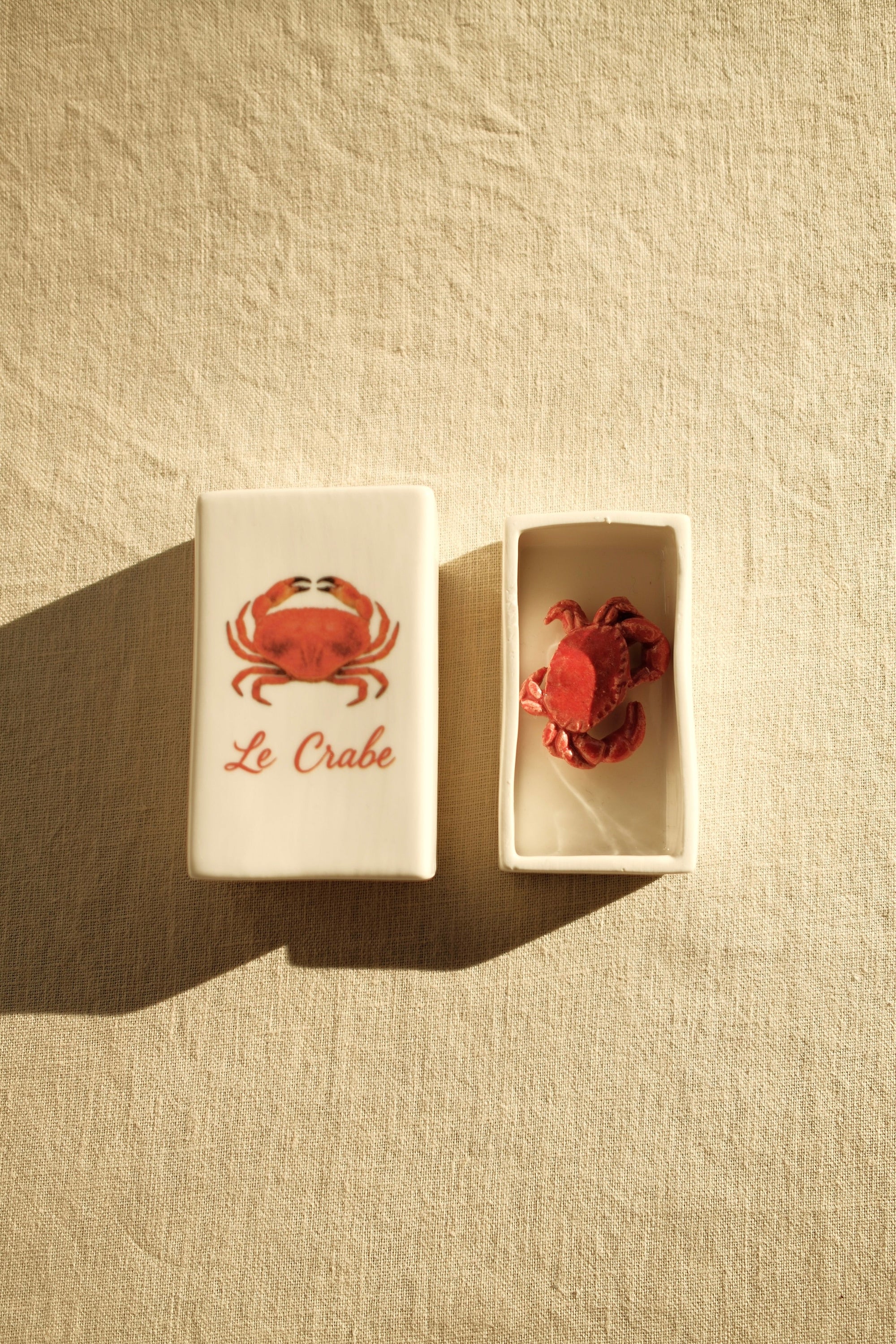 ‘Le Crabe’ Ceramic Matchbox