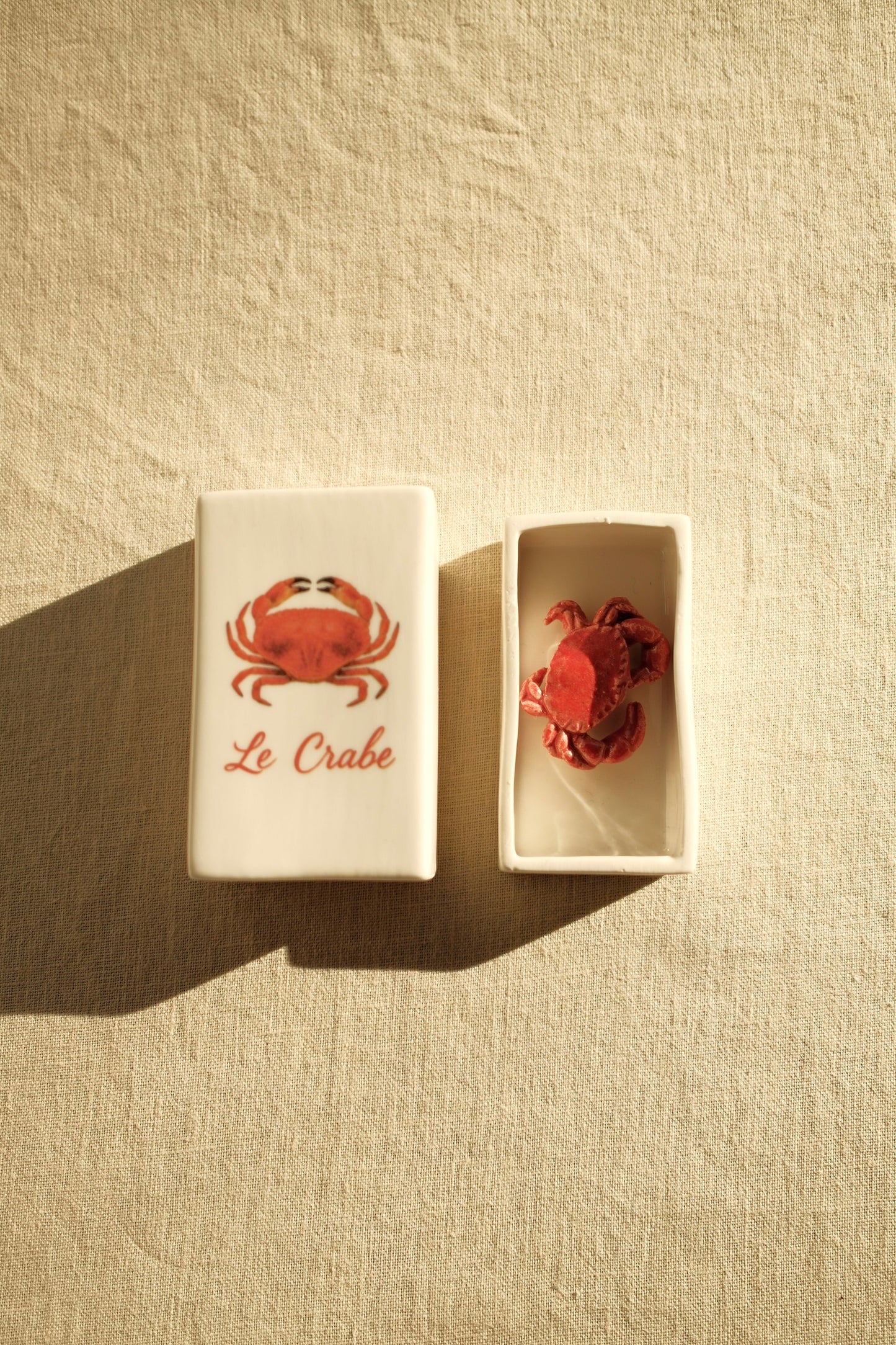 ‘Le Crabe’ Ceramic Matchbox
