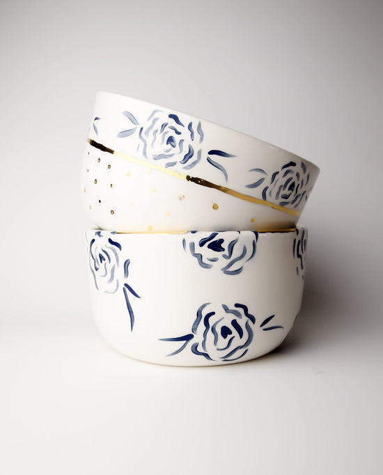 Royal Blue Rose Bowl