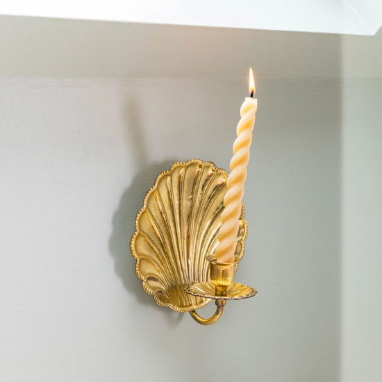 Shell Brass Wall Sconce (Single)